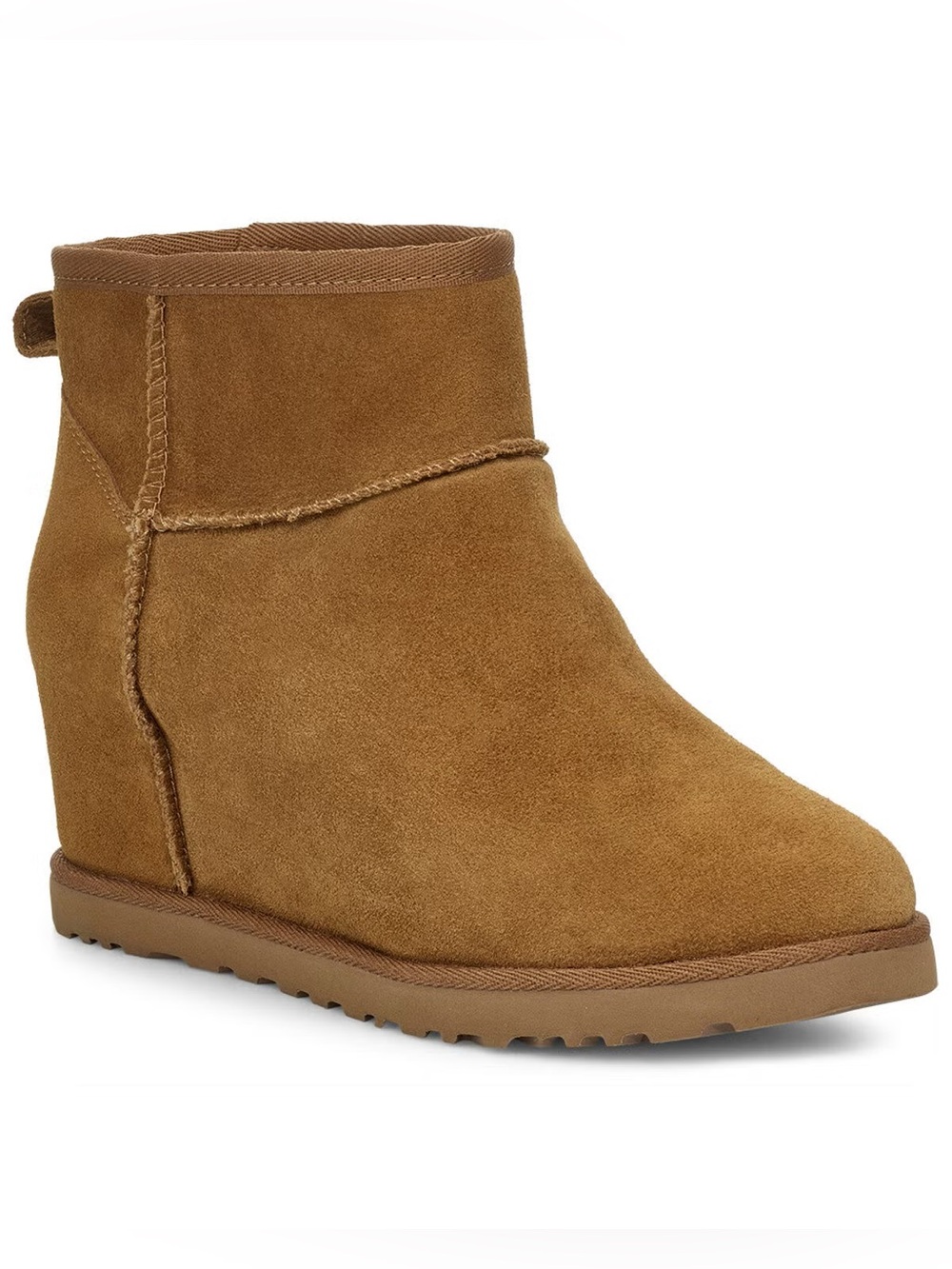NWT UGG Women's Classic Round Toe Femme Boots In Chestnut Size 10